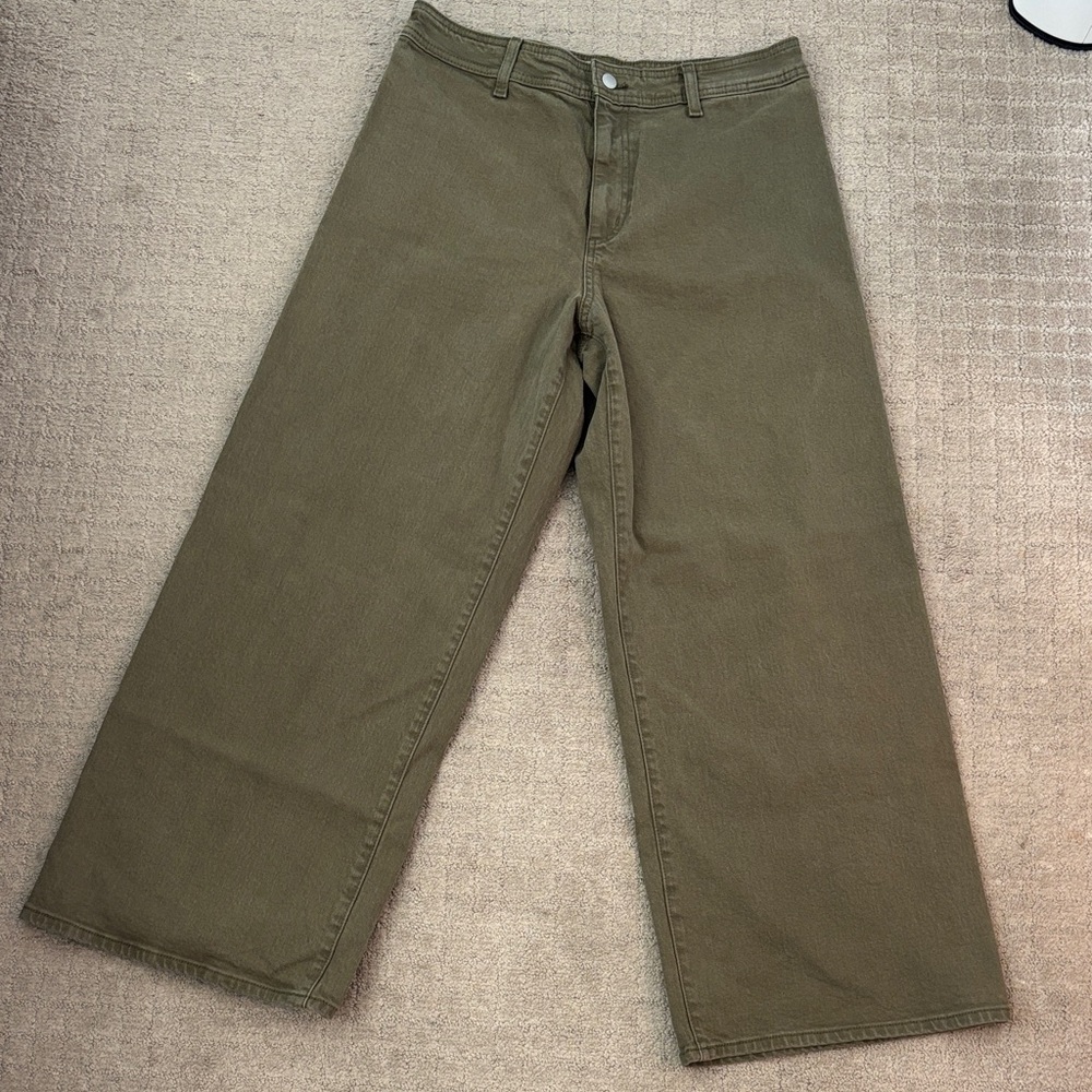 Target Olive Wide Leg Pants